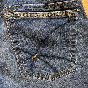 Blue Jeanious rhinestone pocket bootcut